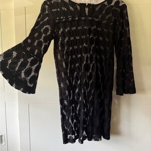 Elegant Black Lace shell dress